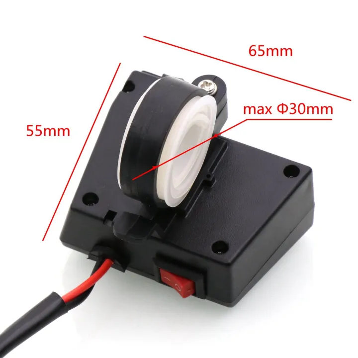 Waterproof%20Motorcycle%205V%203.1A%20Dual%20USB%20Charger%20&%20Blue%20Voltage%20Display%20-%20Image%205