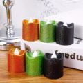 【NEW】 12/1PCS Glitter Flameless Candles Battery Operated LED Flameless Tea Light Christmas Wedding Birthday Decor Table Lamp Candle.