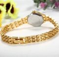 Golden Bracelet Watch for Women Small Dial Ladies Wristwatch Steel Elegant Quartz Female Clock. 