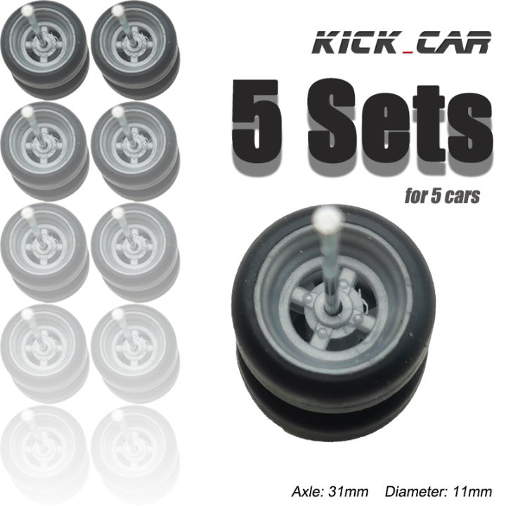 1/64%20Wheels%20with%20Rubber%20Tires%20for%201:64%20Toy%20Car%20Model%20Diecast%20Cars%20Miniature%20Parts%20Modified%20for%20Hotwheels%20(5%20sets%20for%205%20Cars)%20-%20Image%205