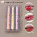 Gogo Little Bear Flower Language Secret Lipstick Set Box Low Saturation Pseudo Plain Jelly Love Lipstick Lipstick Pen Three Packs.