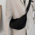 2023 nylon messenger bag women's new trendy dumpling bag lightweight small shoulder bag armpit bag simple shoulder canvas bag.
