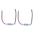 2X Mini 3 Keys Controller Dimmer for 3528 5050 LED Single Color Strip Light DC 12V 144W.