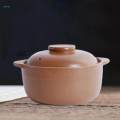 Clay Pot with Lid Kitchen Accessories Cooking on Stoves Top.