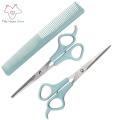 3pcs/set Pet Dog Professional Grooming Scissors Shears Hair Flat Scissor Comb Animal Cat Hair Cut Barber Cutting Tool Kit.