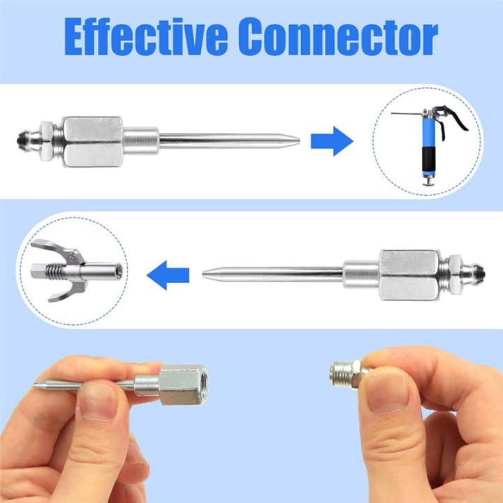 Grease Injector Needle Tip, 5pcs Set of Kit 90 Degree Grease Coupler ...