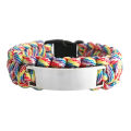 Cross-border stainless steel outdoor paracord bent bracelet can be engraved DIY European and American bracelet men's one piece on behalf of the hair. 