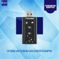 External USB to Sound Card Converter Adapter 7.1 Sound Card for Windows XP/2000/Vista/7 3D USB Audio Adapter for PC and Laptop. 