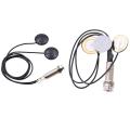 Piezo Contact Microphone 3 Transducer Pickups & 21-INCHES Wire Length 1/4 Inch Output Jack 2 in 1 Piezo Pickup Disc.
