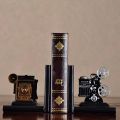 Durable Retro Camera Bookend Movie Film Projector Black Silver Collector's Project Creative Bookcase Vintage Jewelry Study Room Study Home Decorations. 