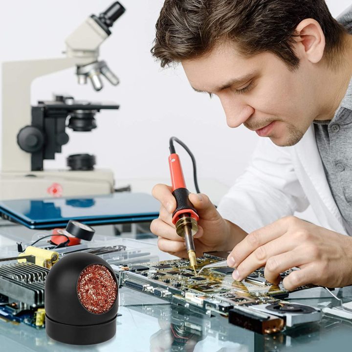 Soldering%20Iron%20Tip%20Cleaner,5PCS%20Wire%20Ball%20with%201PC%20Ball%20Shell%20Holder%20-%20Image%204
