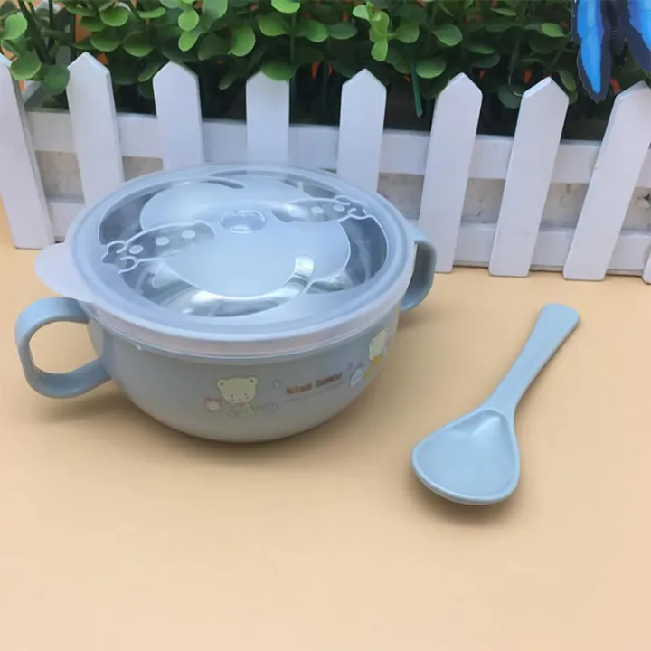 Baby%20Feeding%20Bowl%20with%20Lids%20Stainless%20Steel%20Insulated%20Bowl%20Spoon%20Set%20Children%20Tableware%20Cartoon%20Printed%20Easy%20To%20Clean%20Children%20Food%20Bowl%20-%20Image%202