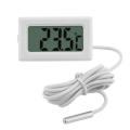 1M White - Digital Thermometer with Stainless Steel Sensor Probe.