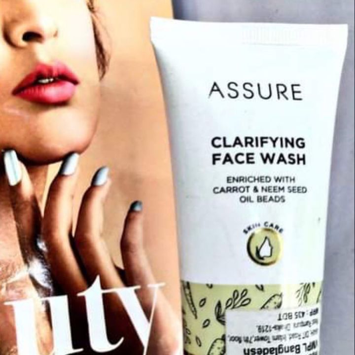 Assure Clarifying Face wash 60g India.Ingredients: Carrot, Neem Seed Oil