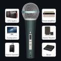 Universal 3.5mm 6.5mm Wired Microphone Dynamic Cardioid Unidirectional Handheld Microphone For Karaoke Meeting Room Computer Mic. 