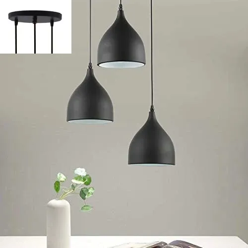 3%20Lamp%20Cluster%20Shade%20Hanging%20Light%20Set%20Black%20Ceiling%20Pendant%20Light%20Shade%20Minar%20Shape%20(Bulb%20not%20Included)%20-%20Image%202