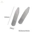 6Pcs Collar Stays Exquisite Wrinkle Metal for Uniform Engagement Daily 50mmx10mmx0.8mm. 