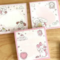 50 Sheets Kawaii Cat Sticky Note Girl Planning Daily Memo Pad School Supplies Self-adhesive Message Notepad Stationery. 