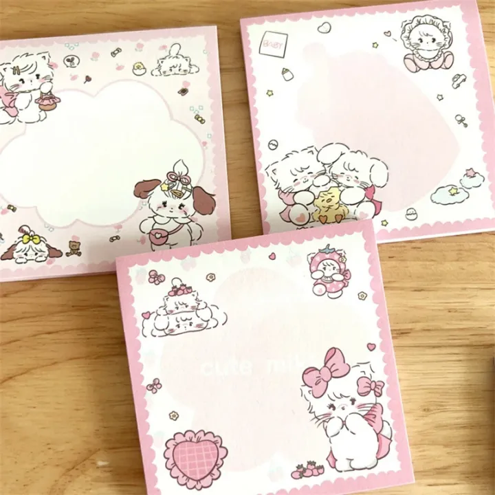 50%20Sheets%20Kawaii%20Cat%20Sticky%20Note%20Girl%20Planning%20Daily%20Memo%20Pad%20School%20Supplies%20Self-adhesive%20Message%20Notepad%20Stationery%20-%20Image%202
