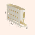 Plastic Egg Storage Box Space-Saving 4-Layer Egg Holder Egg Organizer for Refrigerator Use Kitchen Storage Home Use Suitable.