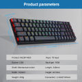 Top Pro K626P-KBS RGB Super slim Mechanical Gaming Keyboard USB Support Bluetooth wireless 2.4G 78 Keys for Compute. 