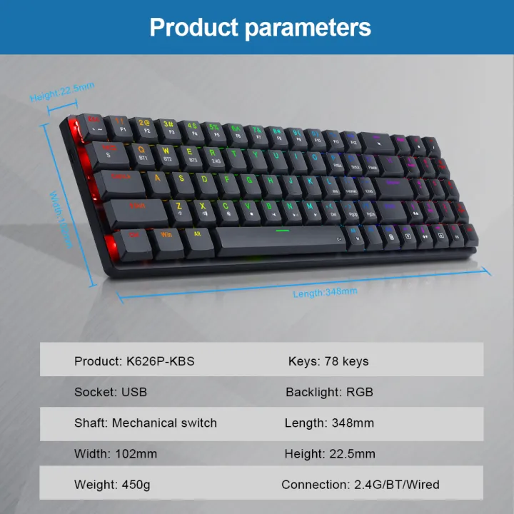 Top%20Pro%20K626P-KBS%20RGB%20Super%20slim%20Mechanical%20Gaming%20Keyboard%20USB%20Support%20Bluetooth%20wireless%202.4G%2078%20Keys%20for%20Compute%20-%20Image%206