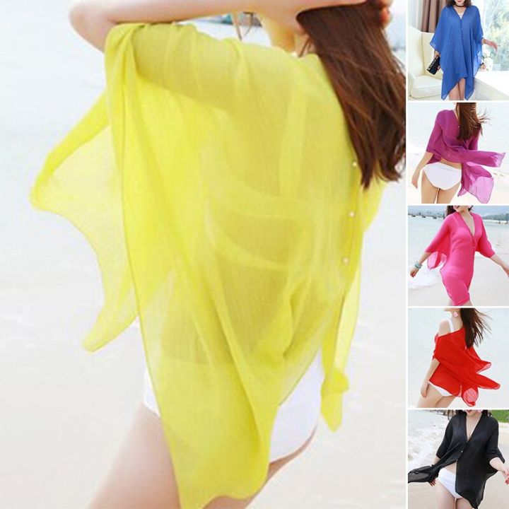 Cover%20Ups%20For%20Swimwear%20Women%20Elegant%20Solid%20Thin%20Mesh%20Beachwear%20Bikini%20Beach%20Dress%20Bikini%20Swimwear%20Cover%20Up%20Top%20-%20Image%208