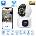 V380 Pro Dual Lens Wireless Dome Camera WIFI Home Smart Protection Wireless CCTV Indoor Camera Two Way Audio.