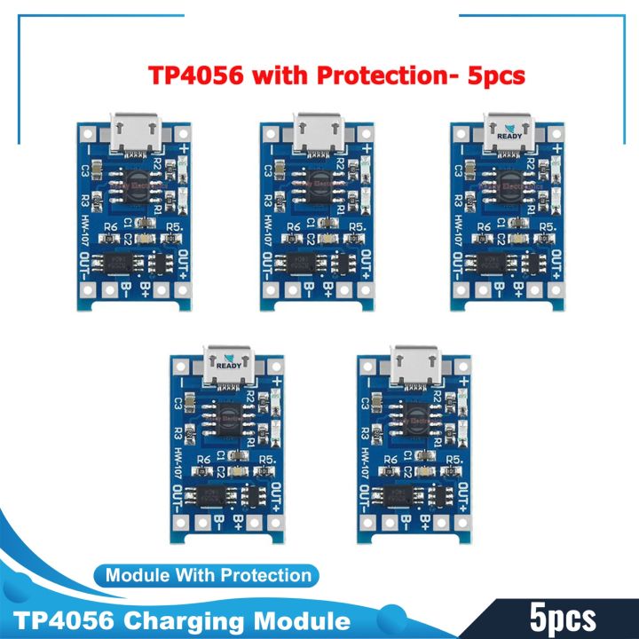 TP4056 1A Battery Charging Module with Protection-Micro B USB