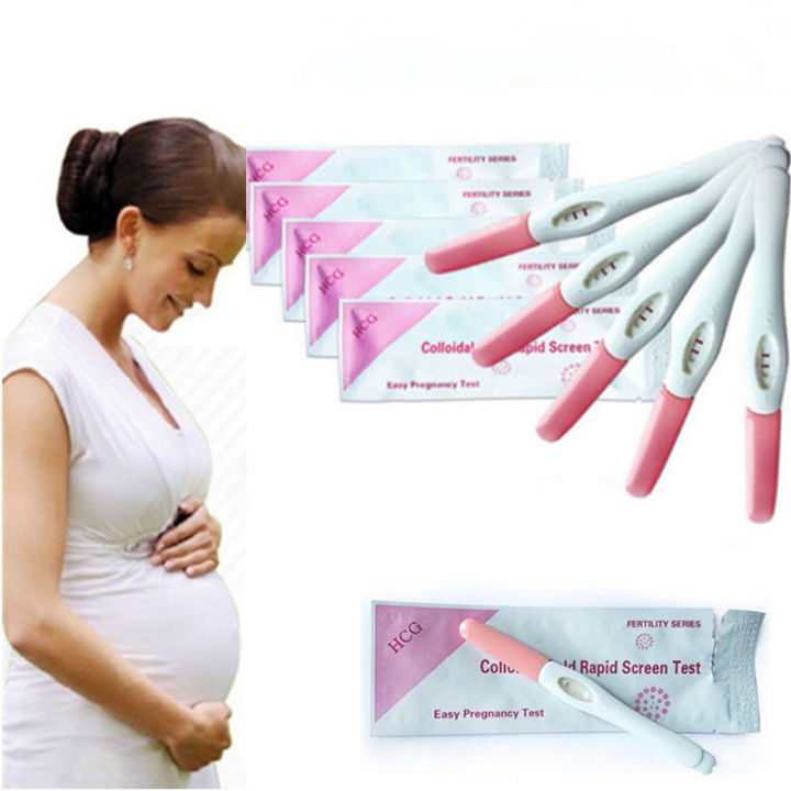 10 Pcs HCG Easy Pregnancy Test Kits Colloidal Gold Rapid Screen Test