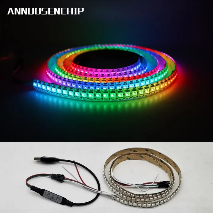 USB%20Controller%20+%20DC5V%20WS2812B%20WS2812%20Led%20Strip,Individually%20Addressable%20Smart%20RGB%20Led%20Strip,Black/White%20PCB%201m%202m%203m%204m%205m-Black%20PCB-1m%2030%20IP30--%20-%20Image%202