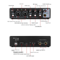1 PCS Sound Card Studio Record USB Audio Professional Interface Sound Equipment 48V Phantom for Recording Red. 