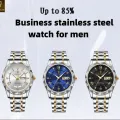 Poedagar PO615 Black Stainless Steel Analog Wrist Watch For Men - Time lovers.