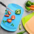 Kitchen plastic cutting board multifunctional cutting board draining chopping board. 