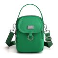 Nylon Women's Crossbody Bag Trend 2024 Shoulder Handbag Solid Color Student Phone Bag Simple Shopper Bags Purse.
