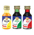 Forestmoon Yellow +Green +Red Food Colour -28ml Yellow +Green +Red Color (3 Pieces Color Set ). 