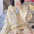 Sanrio Y2k Cinnamoroll Kawaii Cardigan Women Kuromi Melody Korean Fashion Sweater Female Preppy Style Long Knit Top Clothes 2023. 
