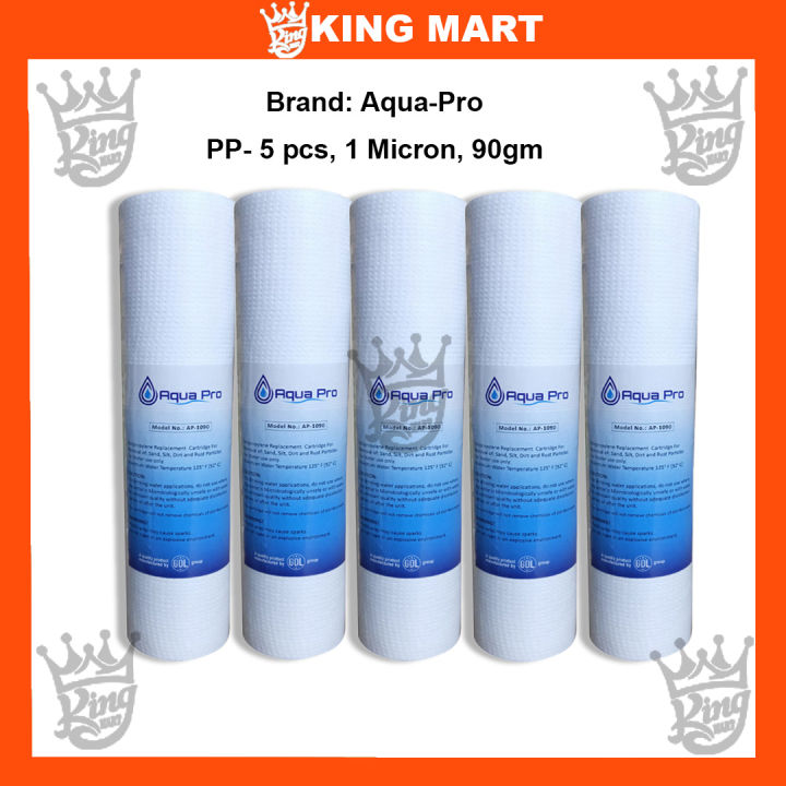 5 pcs water filter pp 5 micron, (Aqua Pro}.