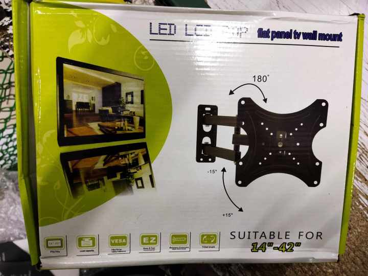 Home%20Design%20Universal%20Plasma%20/%20LCD%20Smart%20TV%20Moving%20Wall%20Mount%20for%20TV%2014%20-%2042%20-%20Black%20-%20Image%205