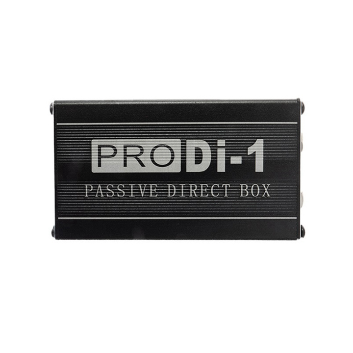 Single Channel Passive DI-Box with XLR Interfaces Direct Injection Audio Box Balanced & Unbalance Signal Converter, Easy to Use Durable