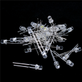 120 Pieces 3mm White LED Lamp Light Emitting Diode DC 2.5V-3V. 