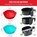 🔥Air Fryer Silicone Baking Tray-Blue-RED colour 2pcs.
