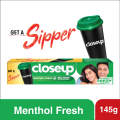 Closeup Toothpaste Menthol Fresh 145g (Sipper Free). 