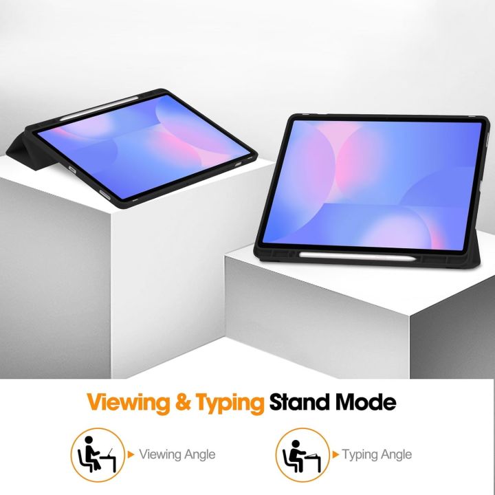 Case%20for%20Samsung%20Galaxy%20Tab%20S10%20FE%20Plus%2013.1%20Inch%202025%20Model%20X620/X626B%20-%20Matte%20TPU%20Folio%20Smart%20Cover%20-%20Image%204