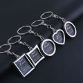 1pc Chic Transparent Clear Insert Photo Picture Frame Key Ring Chain Keychain MJD.