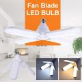 Lamps 60W 4 Blades Folding E27 Screw LED Bulb Home Pendant Lamp Decor Kits 95-265V. 