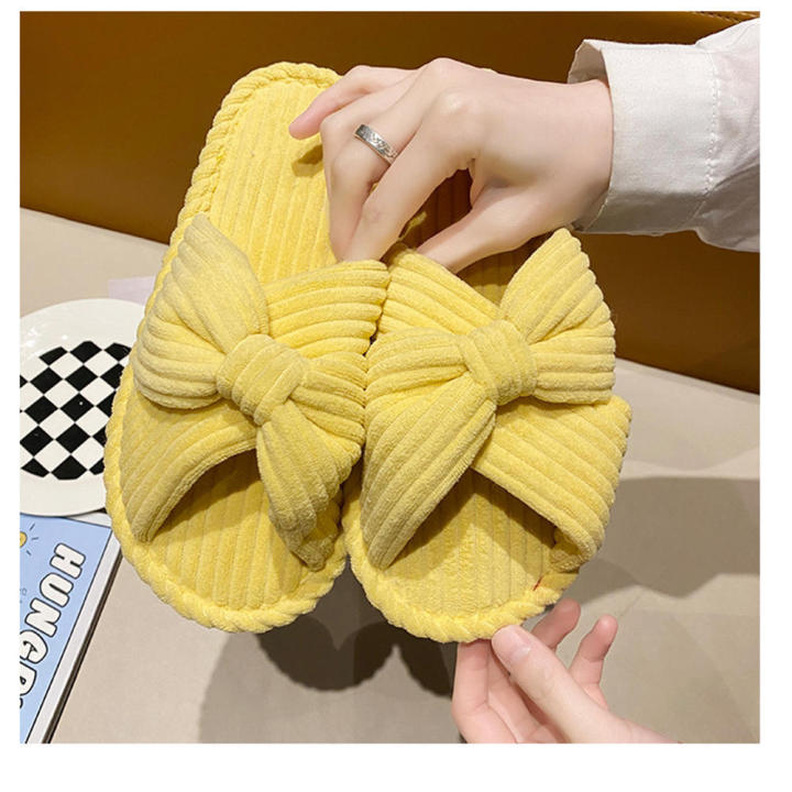 Slippers%20Women%20Memory%20Foam%20House%20Bedroom%20Corduroy%20-%20Image%203