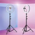 12" Ring Light with Stand & Phone Holder for Live Stream/Makeup, Mini Led Camera Ringlight for YouTube Video/Photography Compatible with iPhone.