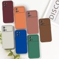 For vivo iQOO 9 Back Mobile Phone Case Simple Luxury Colorful Liquid Silicone Protect Lens Shockproof Full Soft Cover.