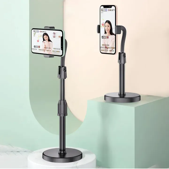 Stands%20For%20Smartphone%20Round%20Base%20L7%20Retractable%20Multifactional%20Heavy%20Duty%20Mobile%20Holder%20Stand%20For%20Live%20Streaming%20Video%20Blogs%20Or%20Online%20Classes%20-%20Phone%20Stand%20-%20Image%203